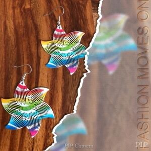 Colorful Pinwheel Earrings